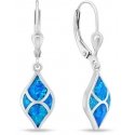 Brilio Silver Charming silver earrings with blue opals EA1129WB Brilio Silver Charming silver earrings with blue opals EA1129WB