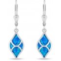 Brilio Silver Charming silver earrings with blue opals EA1129WB Brilio Silver Charming silver earrings with blue opals EA1129WB