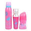 Set Beverly Hills Polo Club: No. 9, Eau De Parfum, For Women, 50 ml + No. 9, Anti-Perspirant, Dezodorantas Roll-On, For Women, 5