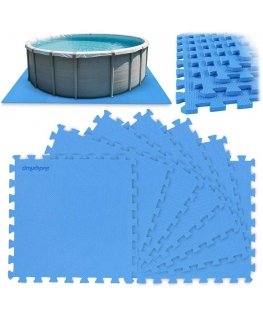 Dmuchane Foam Pool Mat Puzzle 50 x 50 cm 8 pcs