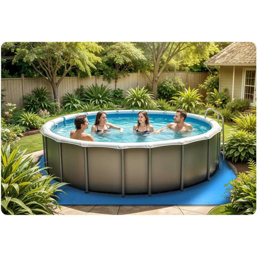 Dmuchane Foam Pool Mat Puzzle 50 x 50 cm 8 pcs – 4