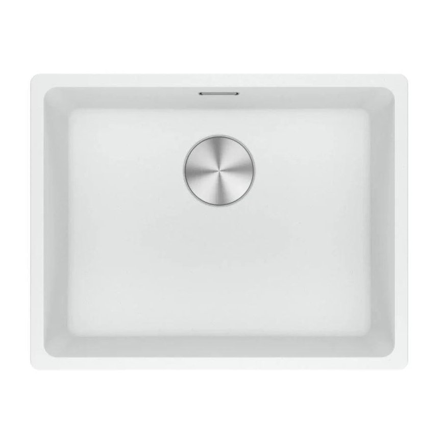 Undermount granite sink Franke Maris, MRG 110-52, Glacier, manual valve