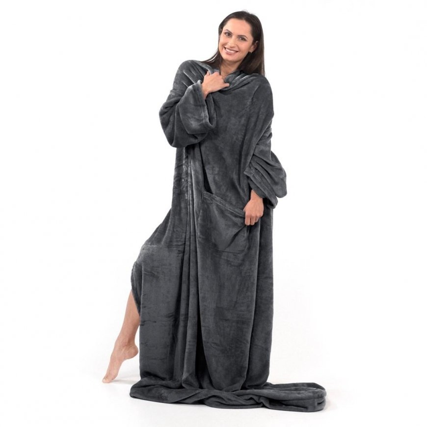 Pledas DecoKing Lazy, pilkas, 150 cm x 180 cm – 2