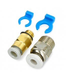 Dviejų Creality pneumatinių jungčių rinkinys - 2.5mm ir 4mm
