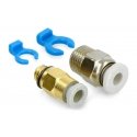 Set of two Creality pneumatic connectors - 2.5mm and 4mm Set of two Creality pneumatic connectors - 2.5mm and 4mm