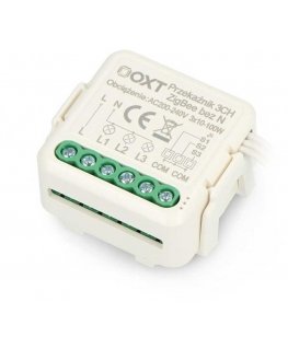 Tuya – 3-kanavainen minirele ilman N-liitäntää – ZigBee – Android/iOS-sovellus – OXT SWTZ33