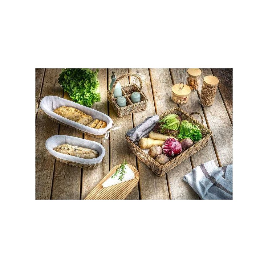 Zeller Wicker tray with handles, 41 x 30 cm – 3