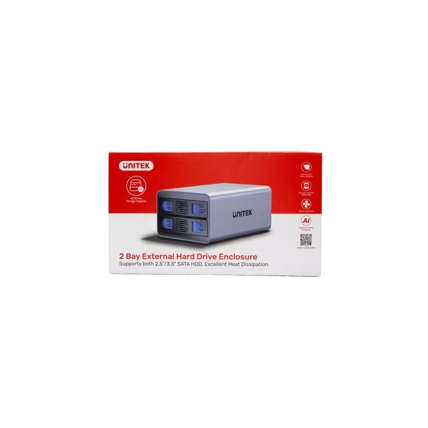 Unitek Obudowa RAID do disku SATA 2,5"/3,5" – 2