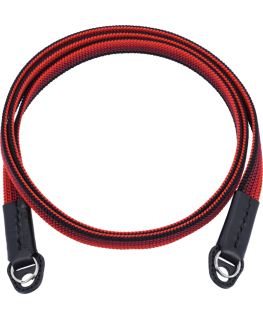 ARTISANARTIST Artisan & Artist I ACAM-322A I Silk camera strap (Long), Black/Red