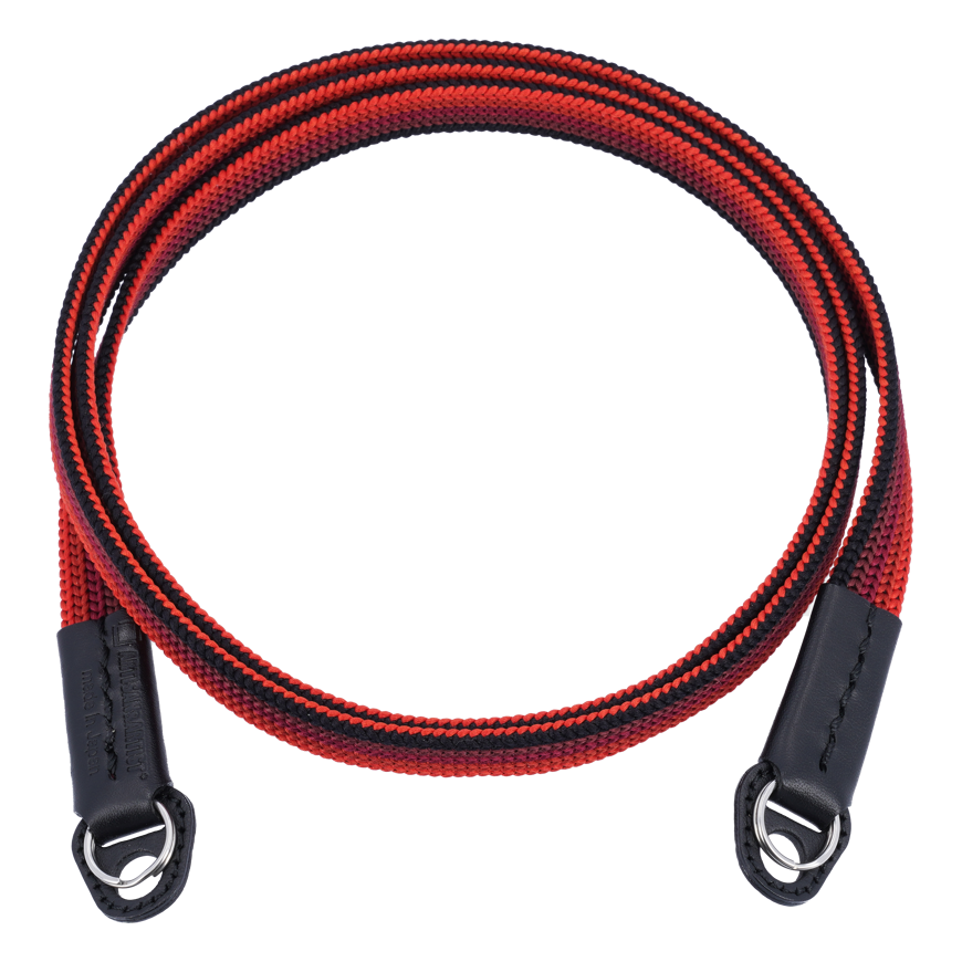 ARTISANARTIST Artisan & Artist I ACAM-322A I Silk camera strap (Long), Juodas/Raudona