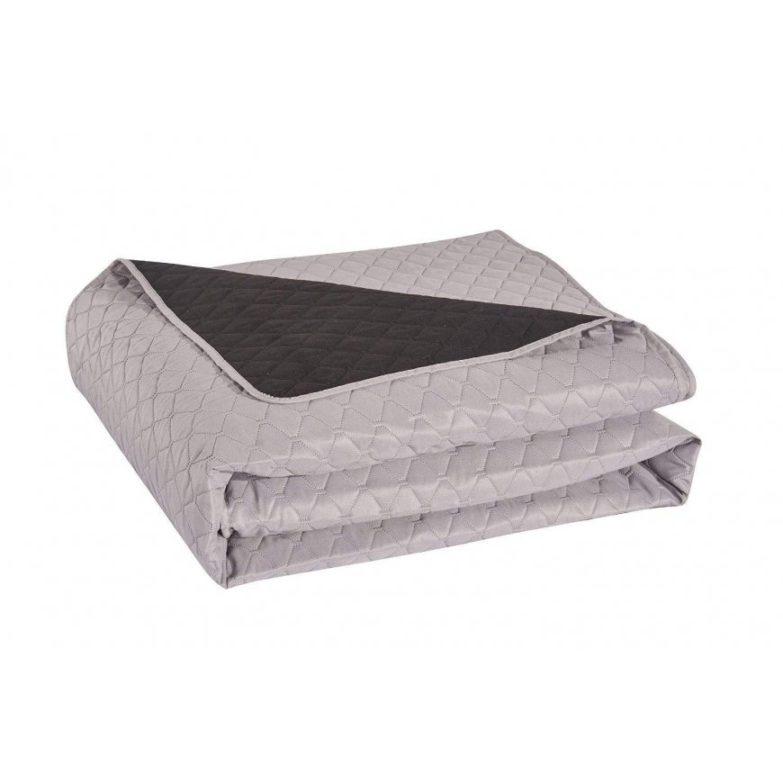 Bedspread AXEL gray material type - textile microfiber 220x240 DecoKing – 4