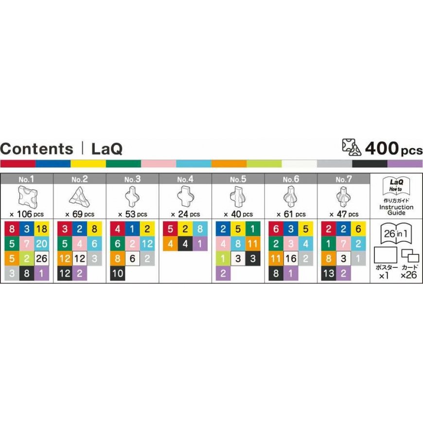 LAQ ABC construction set, 400 pieces – 2