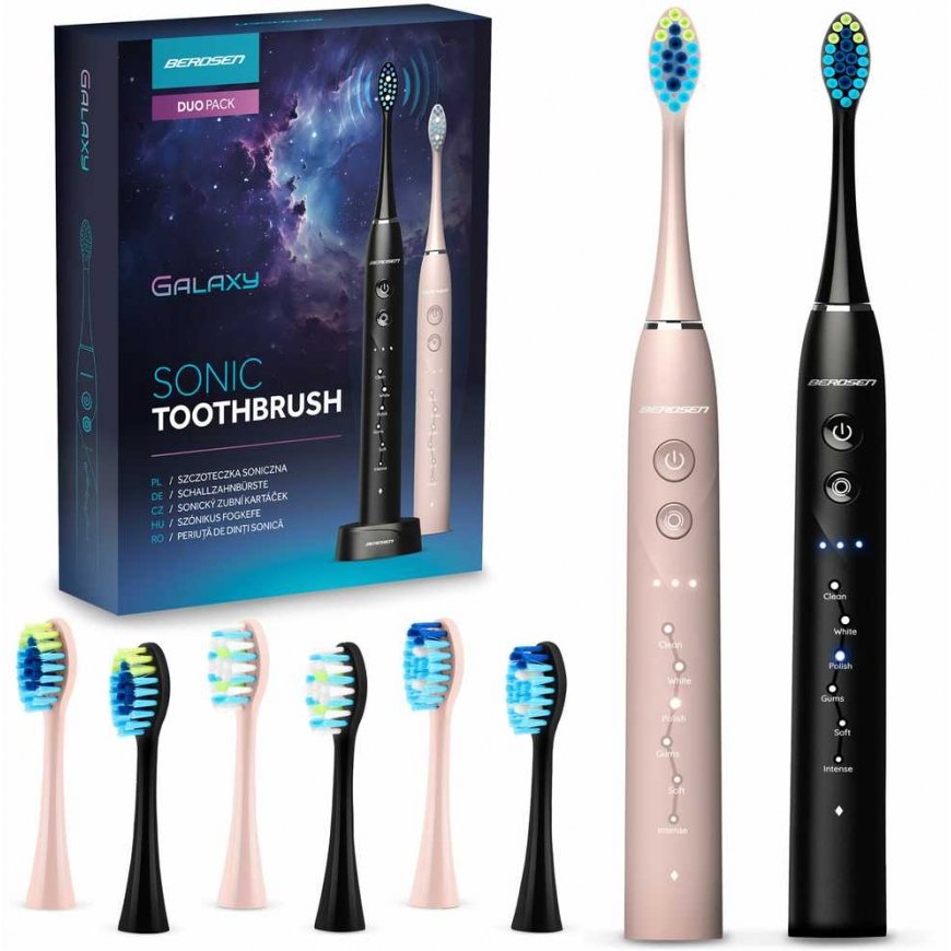 Toothbrush Berdsen Galaxy Duo sonic toothbrush set of 2 pcs
