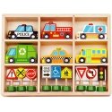 WOOPIE Green Set Wooden vehicles and road signs 15 pcs. WOOPIE Green Set Wooden vehicles and road signs 15 pcs.