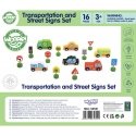 WOOPIE Green Set Wooden vehicles and road signs 15 pcs. WOOPIE Green Set Wooden vehicles and road signs 15 pcs.