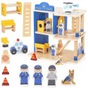 Viga Toys VIGA Puinen poliisiasema Poliisiauto 3 tasoa 14 kpl Viga Toys VIGA Puinen poliisiasema Poliisiauto 3 tasoa 14 kpl