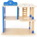 Viga Toys VIGA Wooden Police Station Police Car 3 Levels 14 pcs Viga Toys VIGA Wooden Police Station Police Car 3 Levels 14 pcs