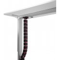 Cable holder, Gooseneck with magnetic holder, black and pink, 1285 mm, for height-adjustable desks, Powerton