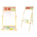 Lean Toys Wooden two-tone magnetic board with accessories Lean Toys Wooden two-tone magnetic board with accessories