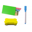 Lean Toys Wooden two-tone magnetic board with accessories Lean Toys Wooden two-tone magnetic board with accessories