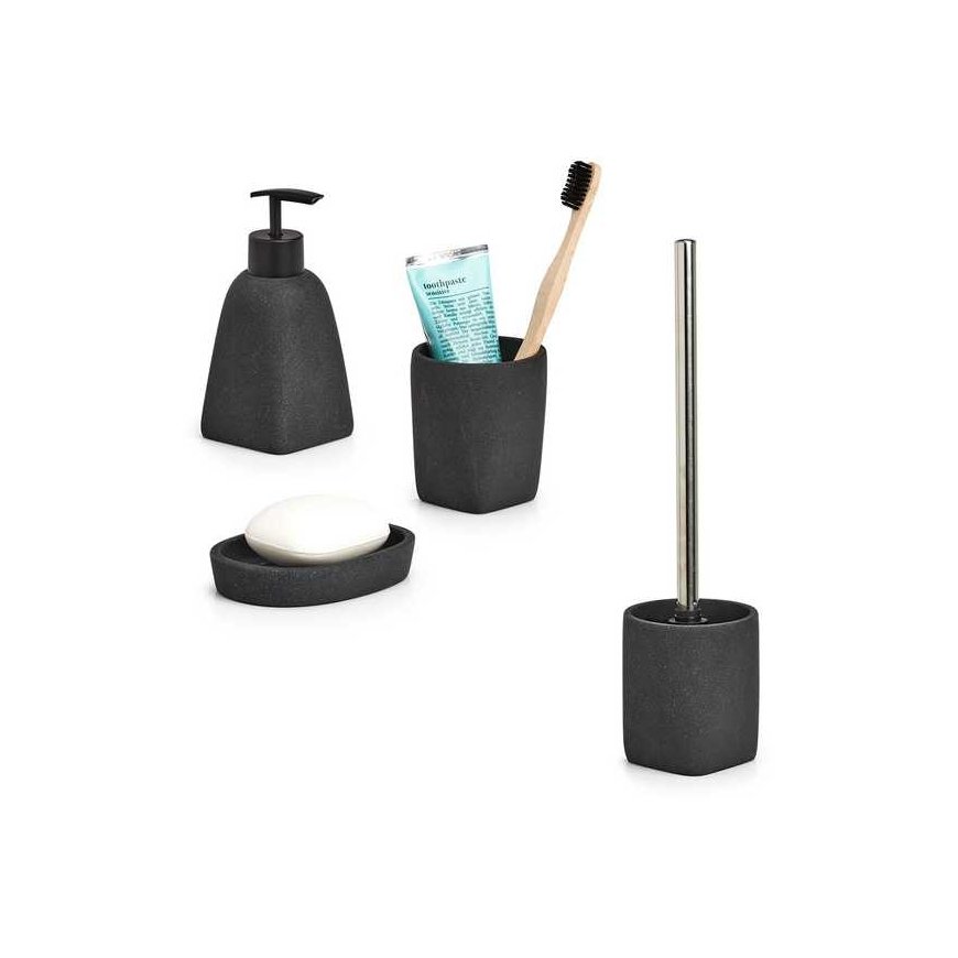 Zeller soap dish standing black (18890) – 5