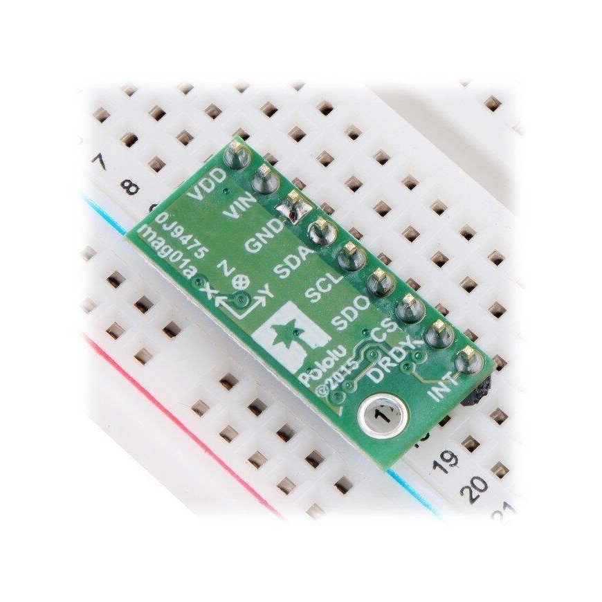 LIS3MDL 3-axis digital magnetometer I2C/SPI, Pololu 2737 – 5