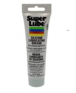 Synco Chemical Corporation Super Lube 92003 silicone grease with PTFE - 85g - translucent white