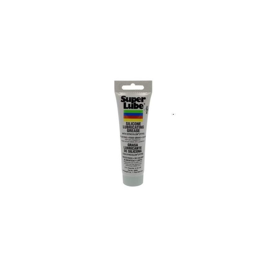 Synco Chemical Corporation Super Lube 92003 silicone grease with PTFE - 85g - translucent white