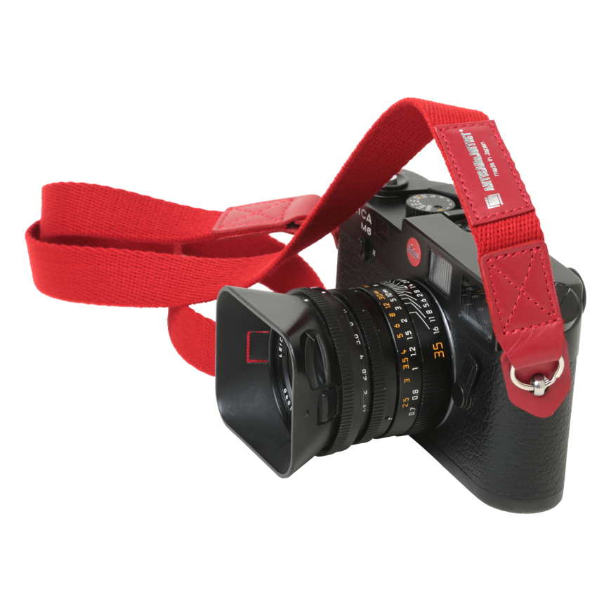 ARTISANARTIST Artisan & Artist I ACAM-102AA I Slim Cloth Strap (w/Ring-type/Eyelets) Red
