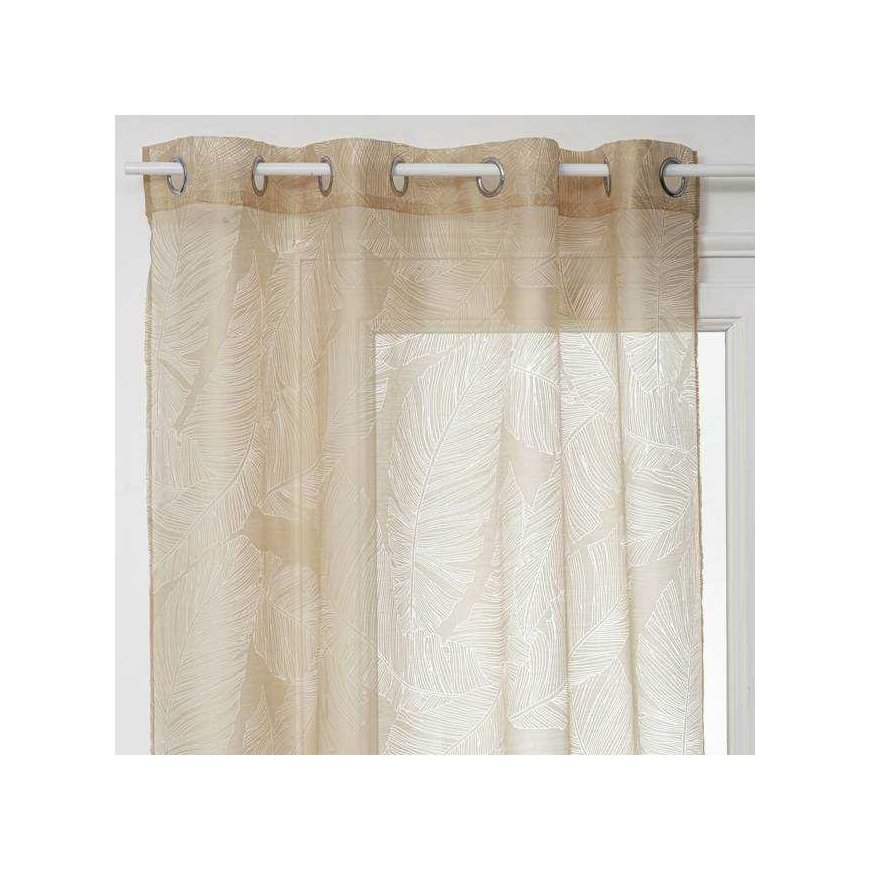 Atmosphera Leafy lounge curtain, 140 x 240 cm, leaf motif – 2