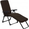 Garden lounger with footrest Modena Black Edition square H047-04PB PATIO Garden lounger with footrest Modena Black Edition square H047-04PB PATIO
