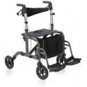 Uniprodo Rehabilitation Walker 2 in 1 with wheelchair function, foldable with basket up to 136 kg Uniprodo Rehabilitation Walker 2 in 1 with wheelchair function, foldable with basket up to 136 kg