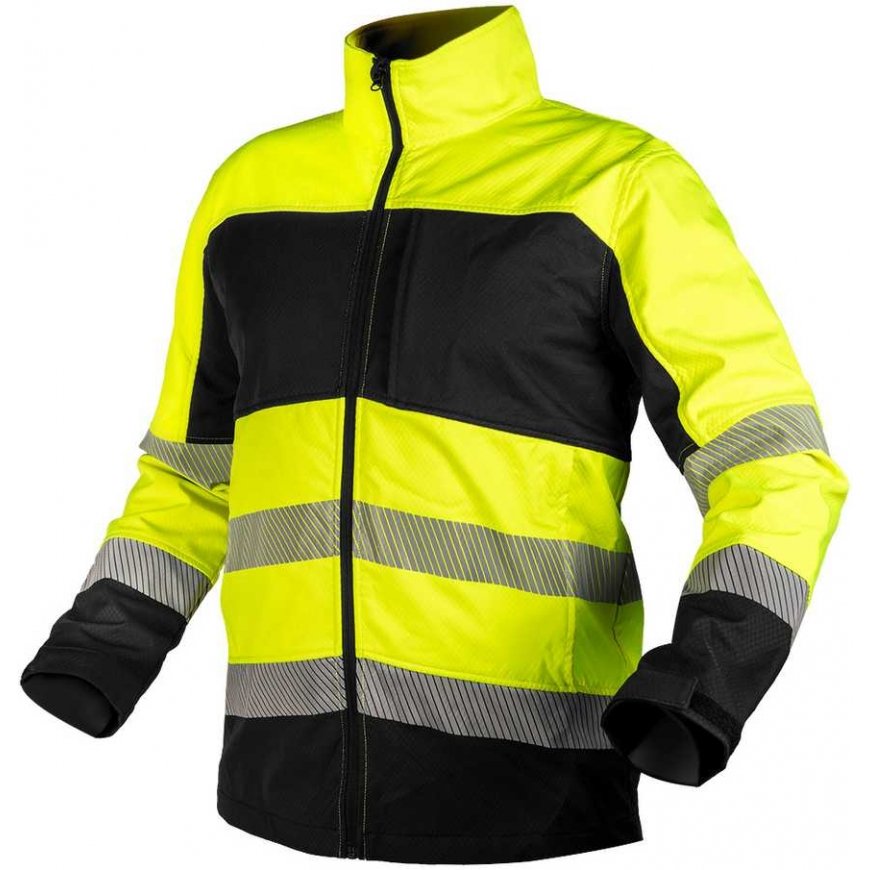 Neo Tools Yellow work softshell jacket with reflectors, size XXL – 2