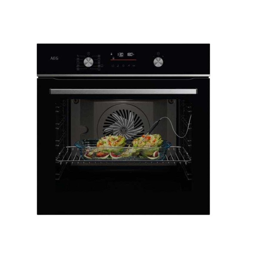 AEG Black oven with catalytic walls