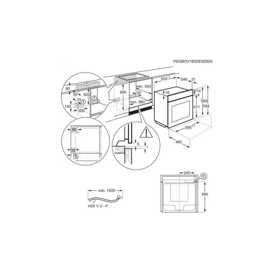 Black oven with catalytic walls AEG OS6CB531AB – 3