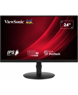 Viewsonic Display VG2408A tietokoneen litteä näyttö 61 cm (24") 1920 x 1080 pikseliä Full HD LED musta