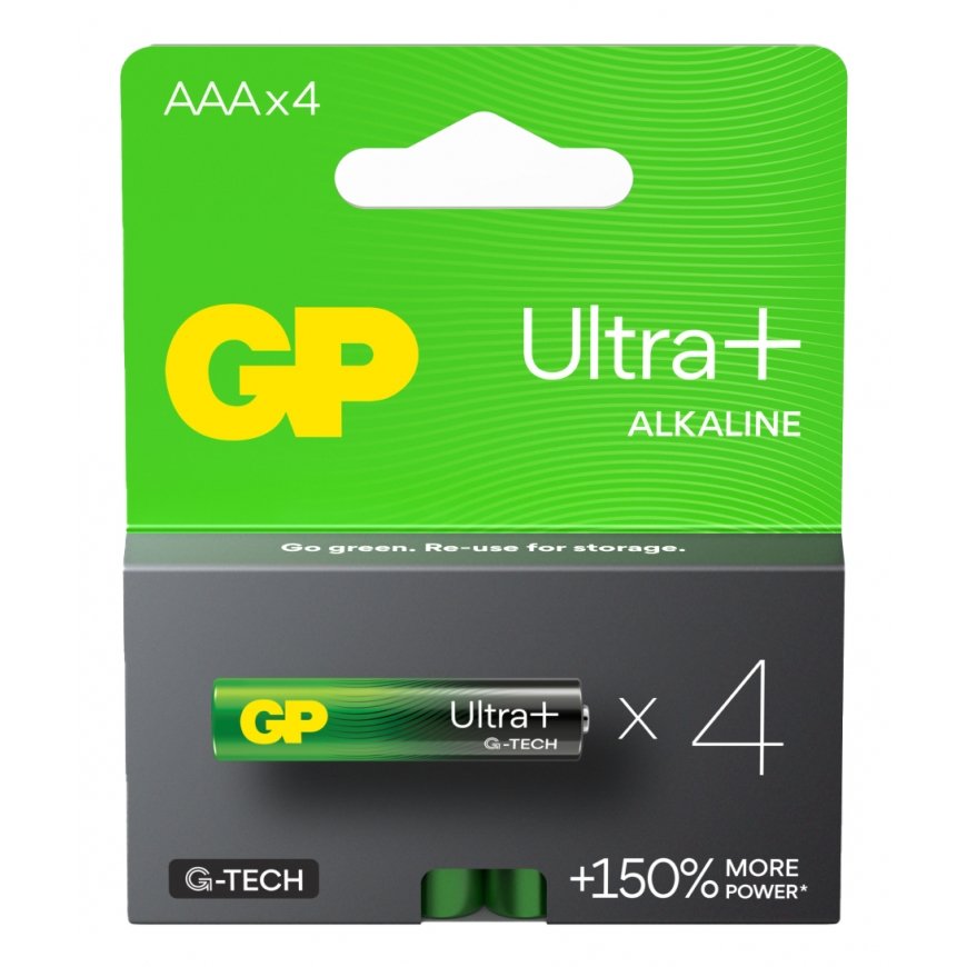 GP Batteries Ultra Plus Alkaline 03024AUPETA-B4 buitinė baterija Vienkartinė baterija AAA Šarminis