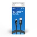 Savio USB - Lightning cable with display CL-173 1 m black Savio USB - Lightning cable with display CL-173 1 m black