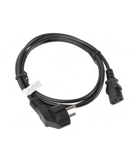 Lanberg CA-C13C-10CC-0018-BK кабель питания Черный 1,8 m Разъем C13 CEE7/7