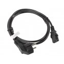 Lanberg CA-C13C-10CC-0018-BK maitinimo kabelis Juoda 1,8 m C13 šakotuvas CEE7/7 Lanberg CA-C13C-10CC-0018-BK maitinimo kabelis Juoda 1,8 m C13 šakotuvas CEE7/7