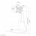 Neomounts FPMA-D800 monitori kinnitus ja alus 68,6 cm (27") Laud Must