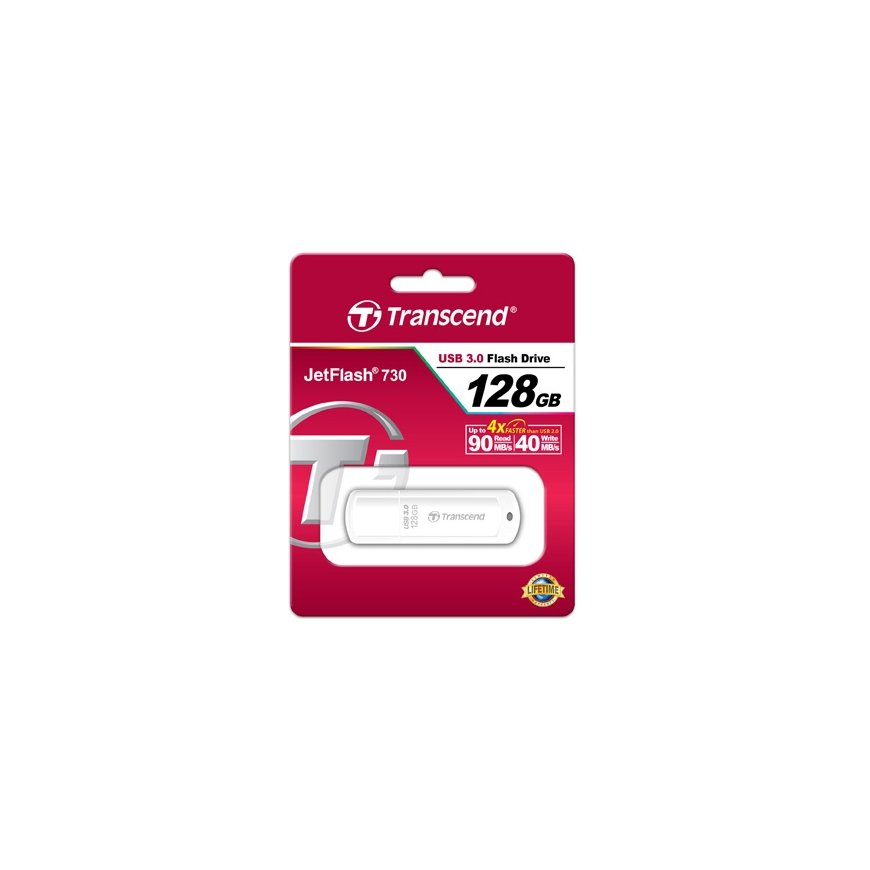 Transcend JetFlash TS128GJF730 USB zibatmiņa 128 GB USB Type-A 3.2 Gen 1 (3.1 Gen 1) Balts – 2