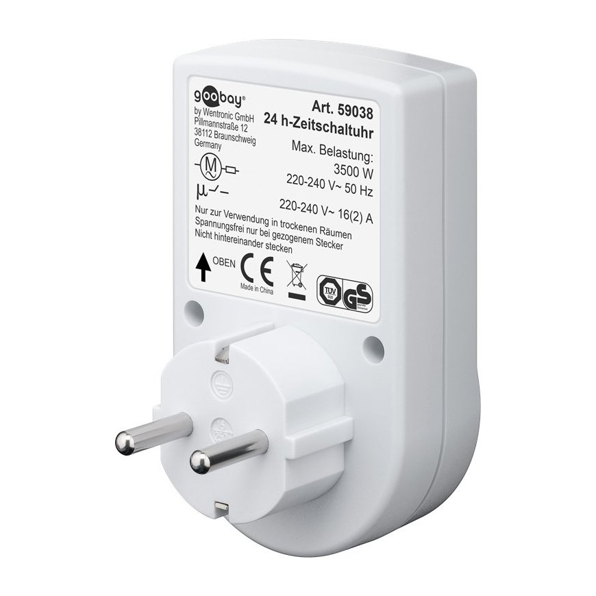 Goobay 59038 electrical timer White Daily timer – 4