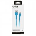 SBS TECABLEUSBIP589A lightning kabelis 1 m Zils SBS TECABLEUSBIP589A lightning kabelis 1 m Zils