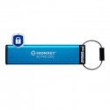 Kingston Technology IronKey Keypad 200 USB-muisti 256 GB USB Type-C 3.2 Gen 1 (3.1 Gen 1) Sininen Kingston Technology IronKey Keypad 200 USB-muisti 256 GB USB Type-C 3.2 Gen 1 (3.1 Gen 1) Sininen