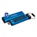 Kingston Technology IronKey Keypad 200 USB atmintukas 256 GB C tipo USB 3.2 Gen 1 (3.1 Gen 1) Mėlyna Kingston Technology IronKey Keypad 200 USB atmintukas 256 GB C tipo USB 3.2 Gen 1 (3.1 Gen 1) Mėlyna