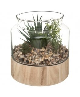 Atmosphera Dirbtiniai augalai, aukštis 17,5 cm, stikliniame terariume remiantis