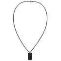 Tommy Hilfiger Black Men's Necklace with Military Badge Jameson 2790629