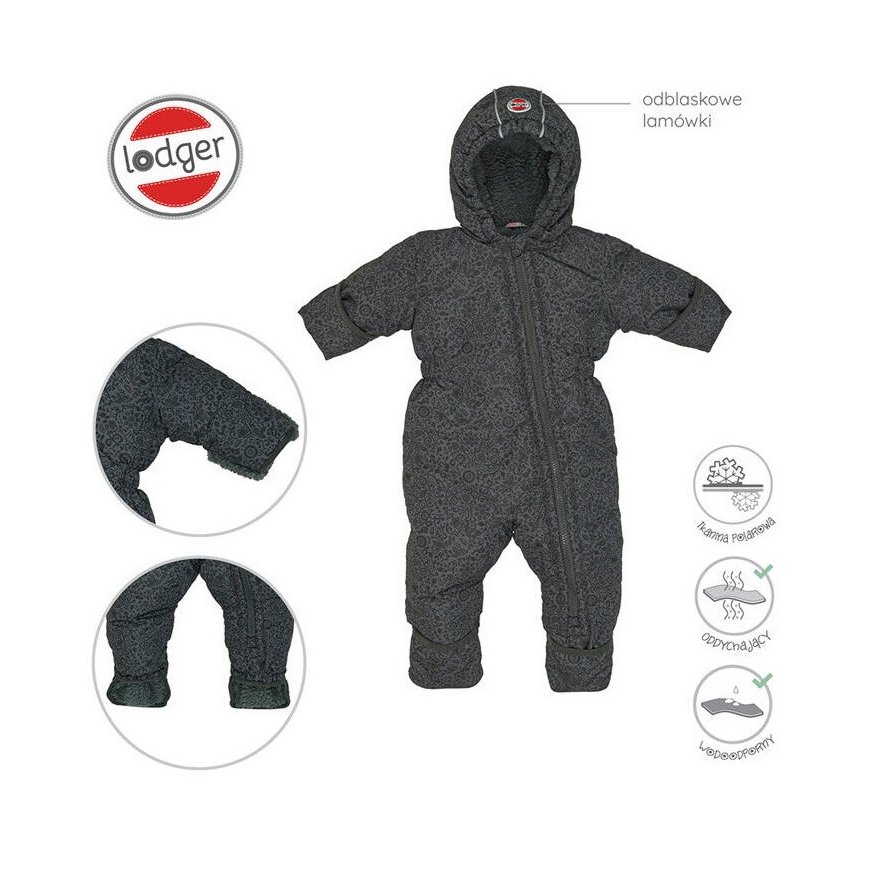 Elodie Details Lodger Skier Folklore Taslon overalls 6-12 months, size 74. Pigeon SKT 626_6-12 – 2
