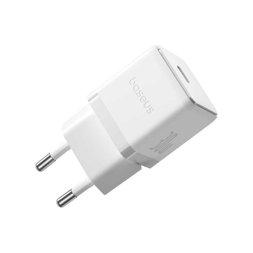 Baseus Wall Charger Palm 30W USB-C QC3.0 PD3.0 with USB-C cable 1m, white – 2